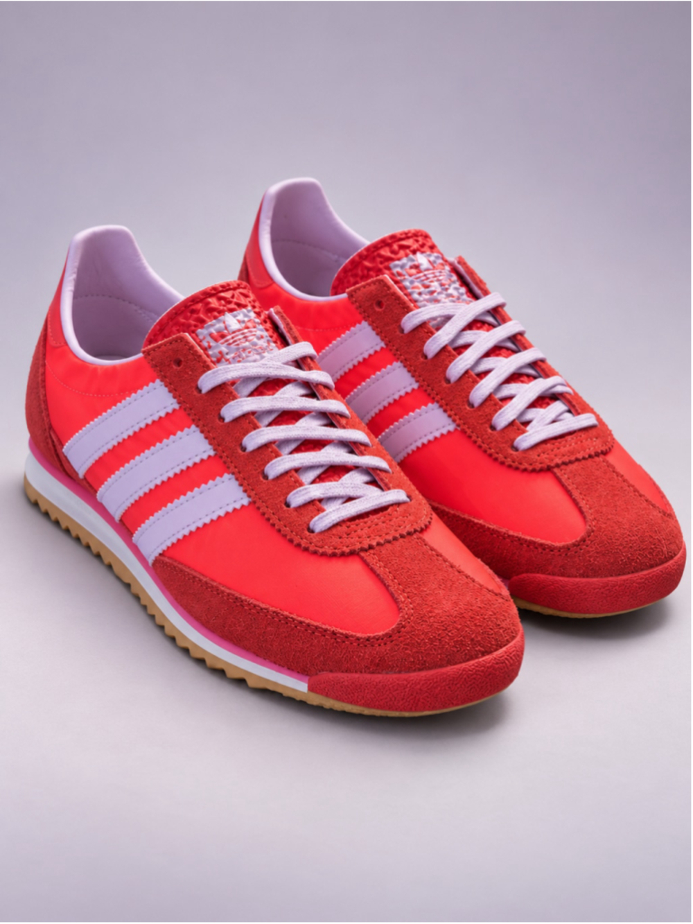 New adidas Originals SL 72 OG Sneakers Red Lilac Women’s Size 7.5 With Box